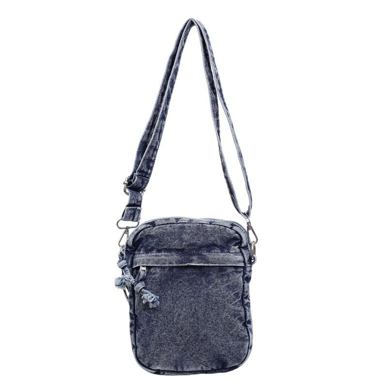 Taška přes rameno Džínová crossbody taška Dámská lehká taška na mobilní telefon