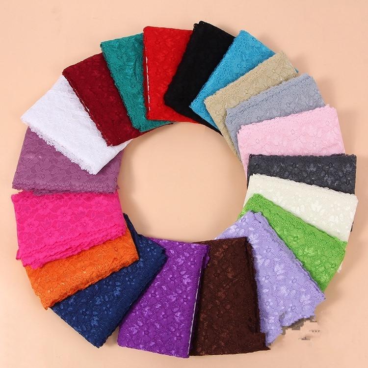 1 yard elastická krajková lemovací stuha pro šití Spandex Nylon 16cm Pletené doplňky Sukně Spodní prádlo Oblečení Doplňky