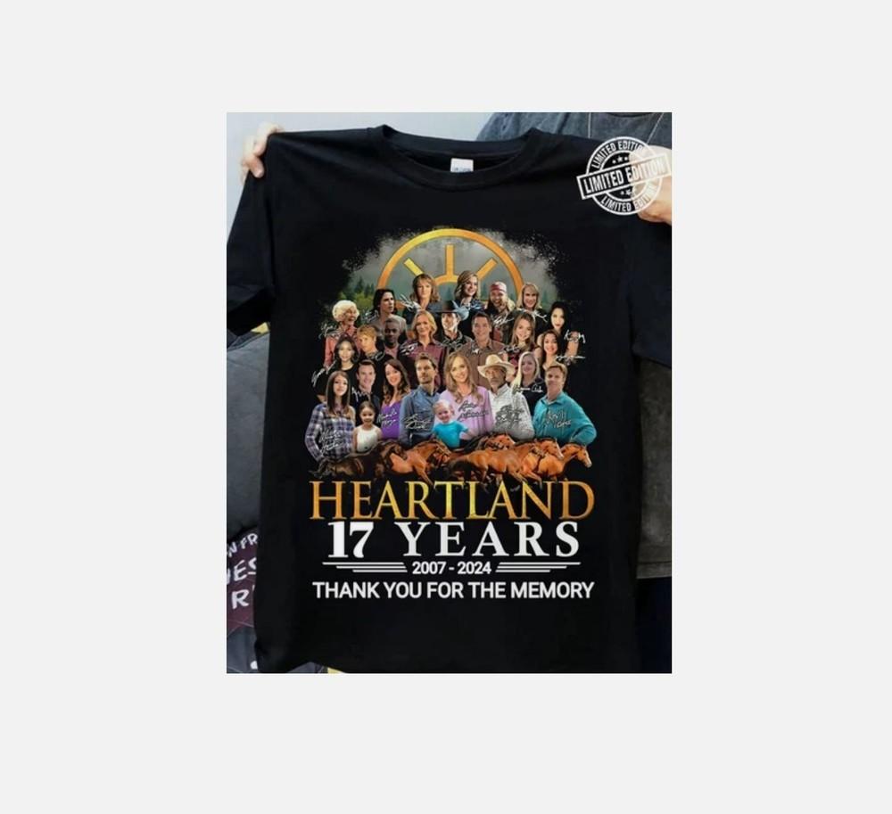 Heartland 17 Years 2007-2024 T-Shirt Heartland Anniveresary T-shirt Gift Fan Unisex T-Shirt S