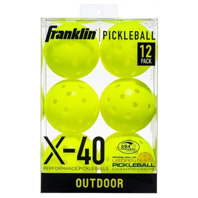 Franklin X-40 Açık Hava Pickleball Topları (6'lı paket)