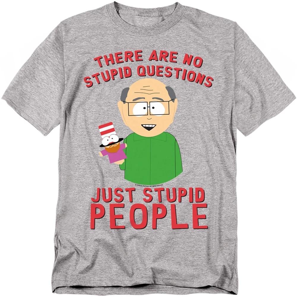South Park - No Stupid Questions - Unisex Short Sleeve Children s T-shirt - Gray 140