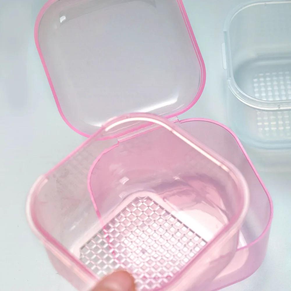 Nail Drill Bits Cleaning Box Disinfection Container Manicure Sterilization Trays Salon Supplies Sterilizer Cup With Drain Basket