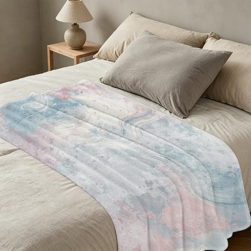 Soft Flannel Blanket | Abstract Art Series - Breathable Lightweight Warm Throw, Cozy for Home Office, All Seasons, Halloween & Christmas Use