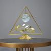 Clear Crystal Ball with Stand, Light Luxury Crystal Sphere for Gift, Gold Art Deco for Photography Ornaments, Bookcase, Wedding, Party