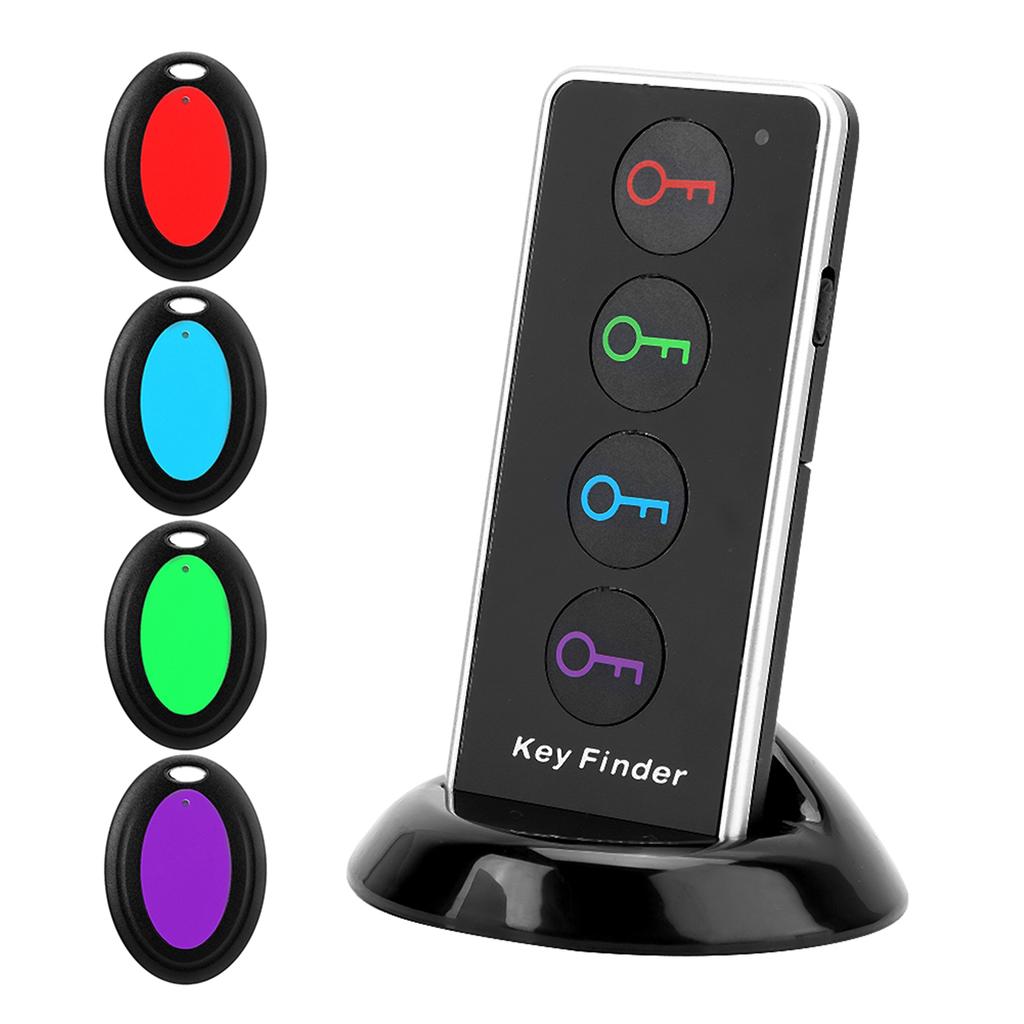 5-elementowy bezprzewodowy lokalizator kluczy, portfela, pilota do telewizora z 1 nadajnikiem i 4 odbiornikami