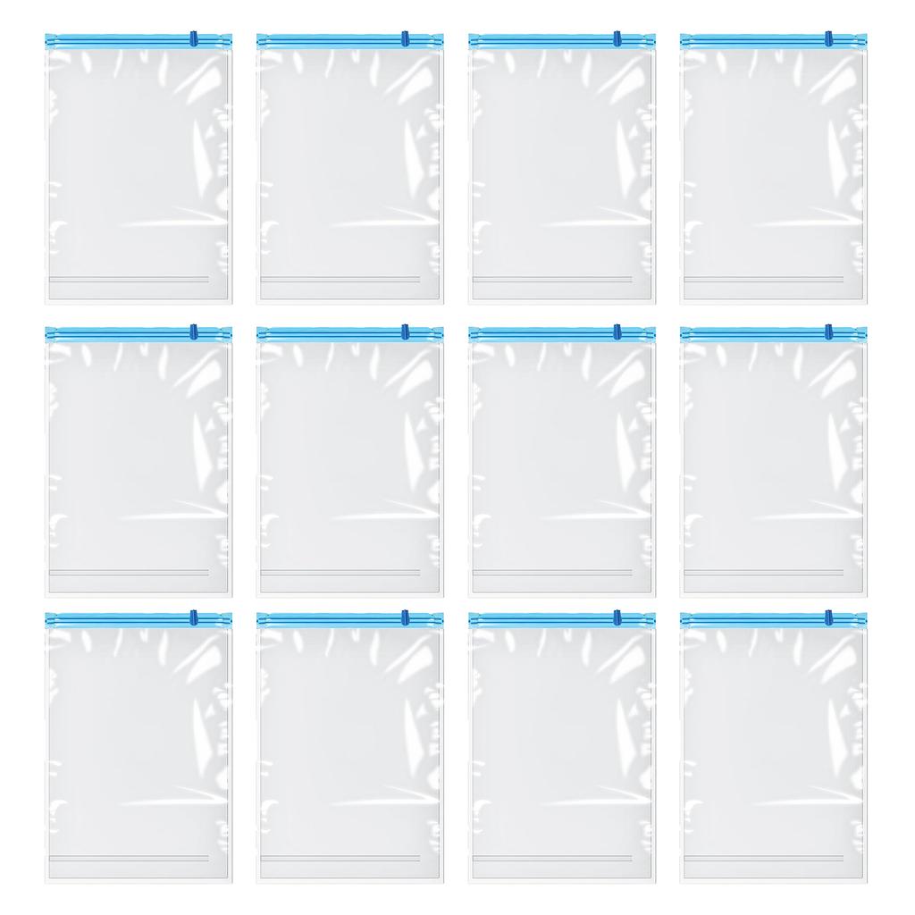 12pcs Foldable Storage Bags Travel Vacuum Space Saver Bag Store More Clothes for Clothing Plush Toys Pillow Rug