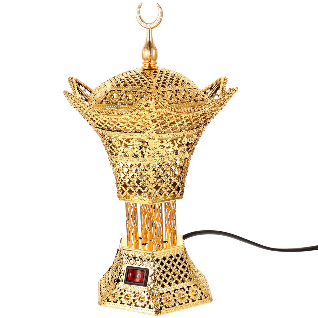 Electric Incense Burner with Eu Plug Desktop Censer for Home Decor Office Study Yoga Room Vintage Aroma Burner Centerpiece