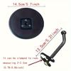 1 Set Truck Tricycle Reversing Convex Mirror with Rod Auxiliary Lower View Mirror