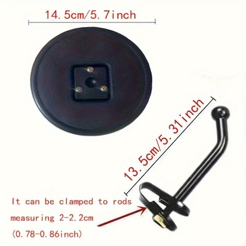 1 Set Truck Tricycle Reversing Convex Mirror with Rod Auxiliary Lower View Mirror