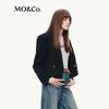 MO&Co. Women's 100% Wool Double-Breasted Blazer