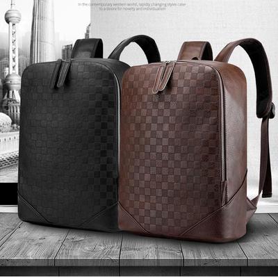 Men Backpack Laptop Leather Daily Bagpack Male Rucksack Travel Hiking Knapsack Large Bags