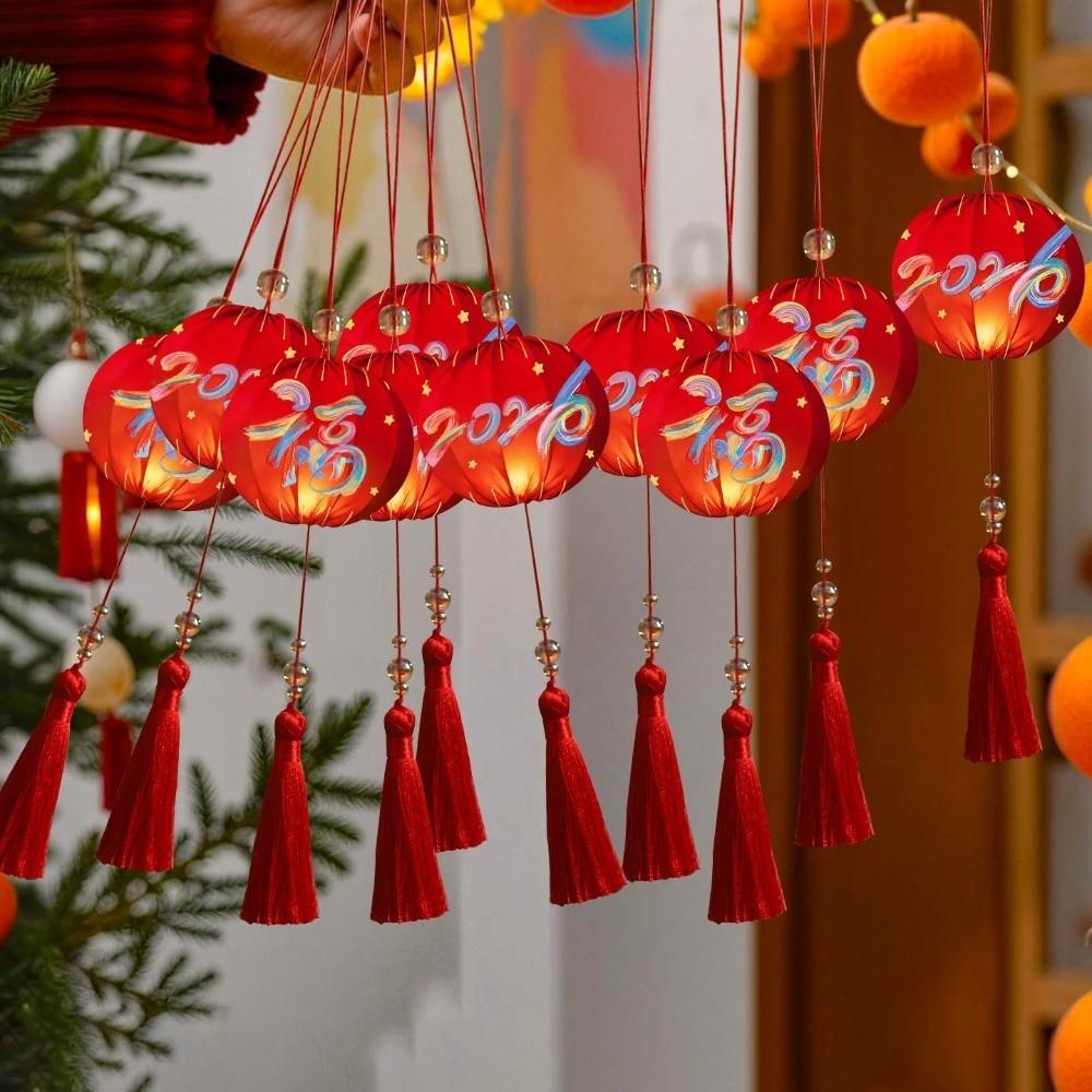 Horse Year 2026 New Year Lanterns Handmade Portable Lanterns Chinese Hanging Lanterns Party Decor