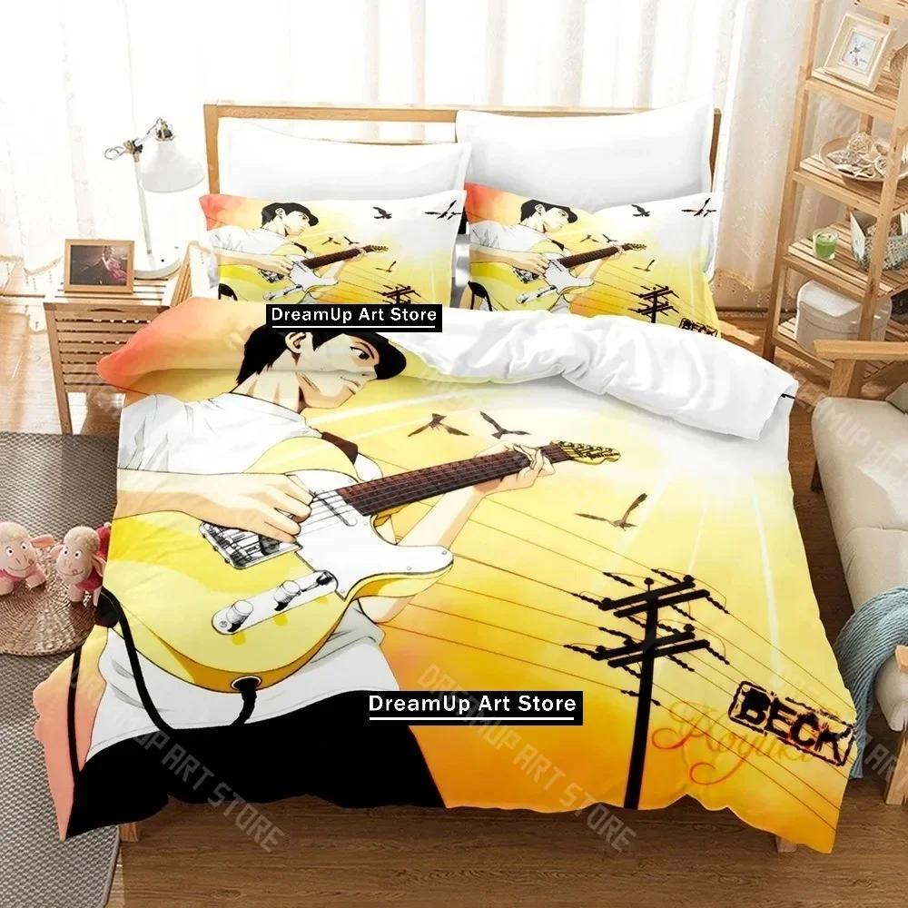 3D Print Beck Anime Bedding Set Single Twin Full Queen King Size Bed Set Adult Kid Bedroom Duvetcover Sets Bed Sheet Set