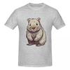 Whimsical Wombat A Playful Cartoon Character 100 Cotton Tshirt Unisex Funny T Shirts Unisex Oneck Short Sleeve S6xl