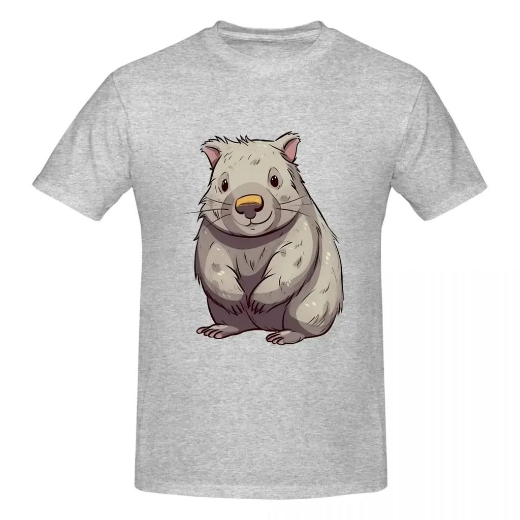 Whimsical Wombat A Playful Cartoon Character 100 Cotton Tshirt Unisex Funny T Shirts Unisex Oneck Short Sleeve S6xl