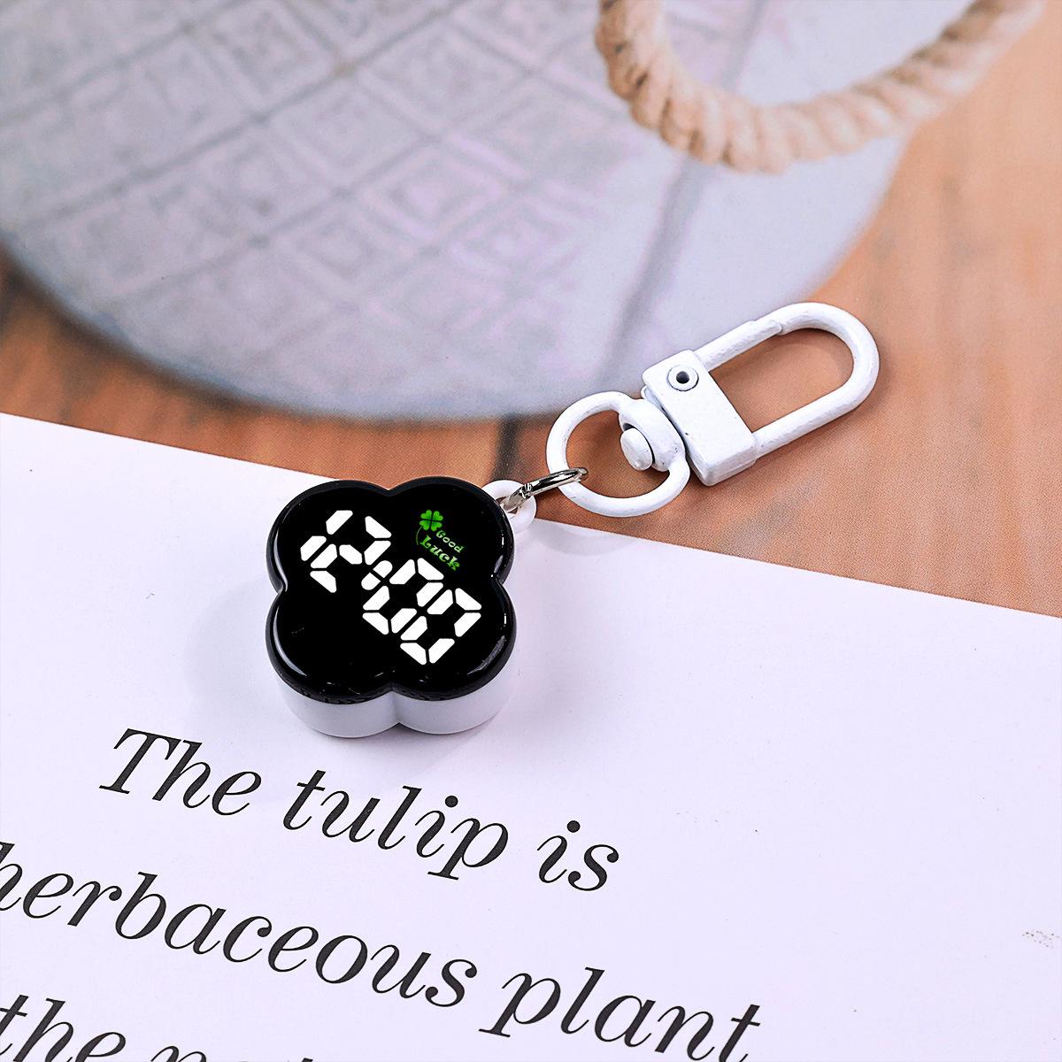 

LED Digital Electronic Watch Keychain Touch Digital Watch Night Light Multifunctional Hanging Watch Pocket Watches for Student