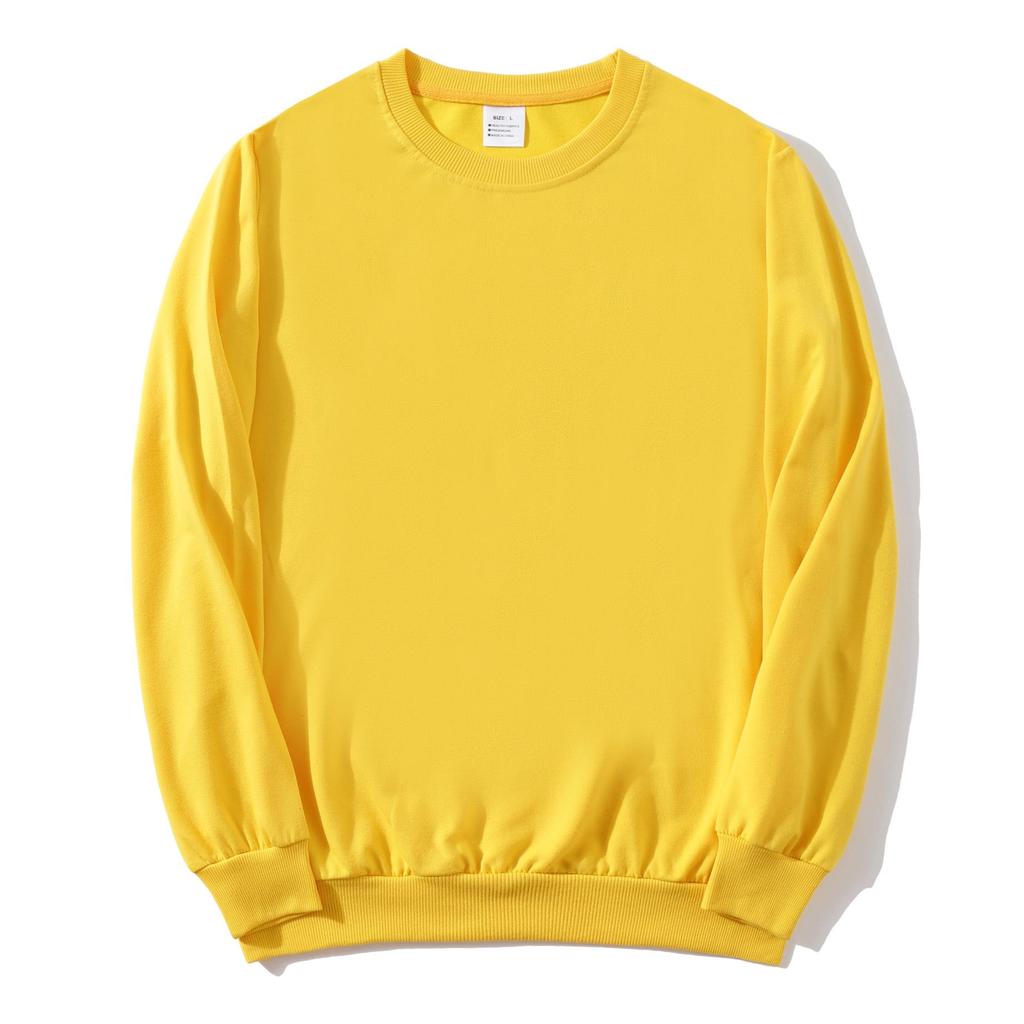 Autumn Solid Color Crew Neck Custom Sweatshirt for Couples & Groups