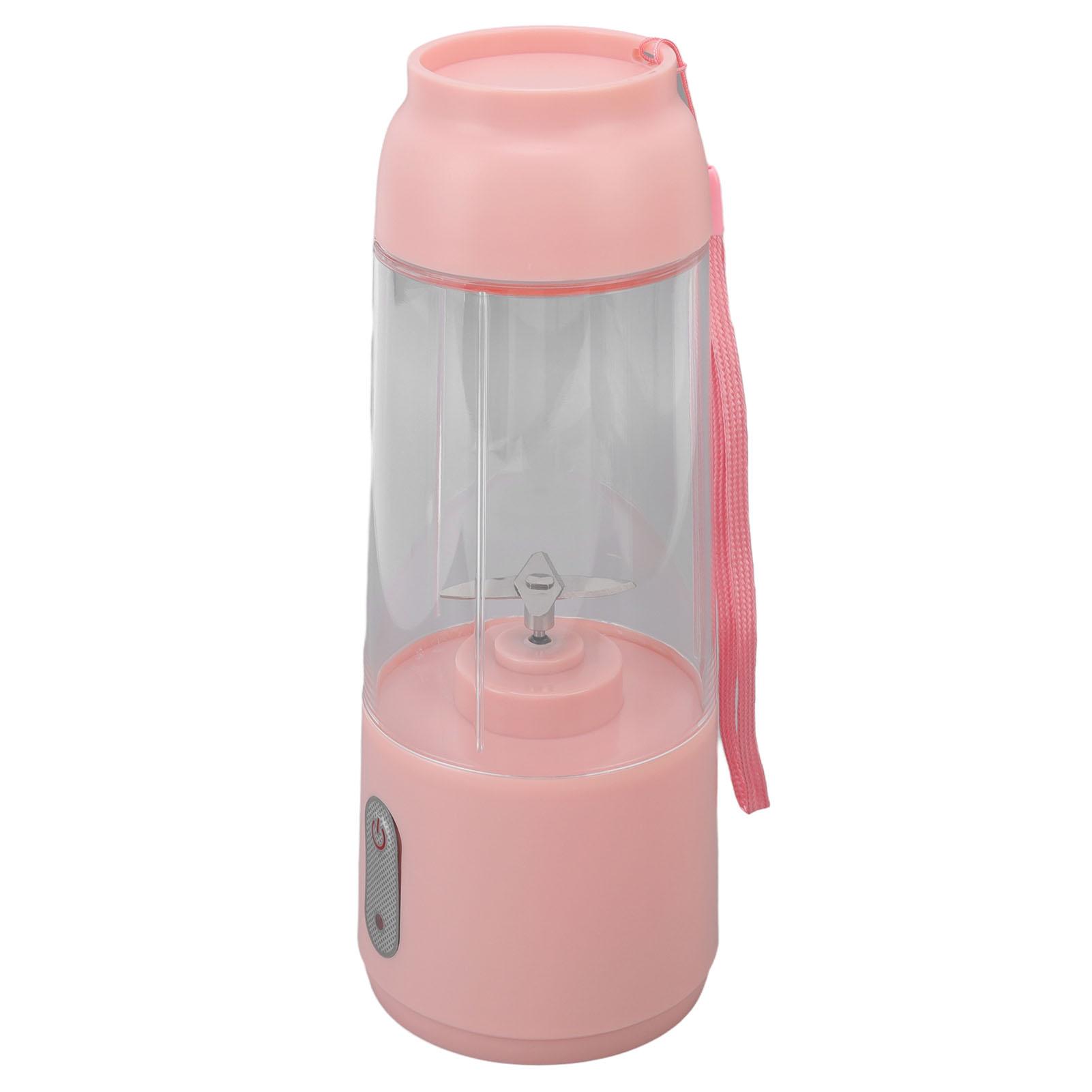 

Персональный блендер 300 мл USB зарядка беспроводной блендер портативный блендер с лезвием из нержавеющей стали для коктейлей смузи розовый