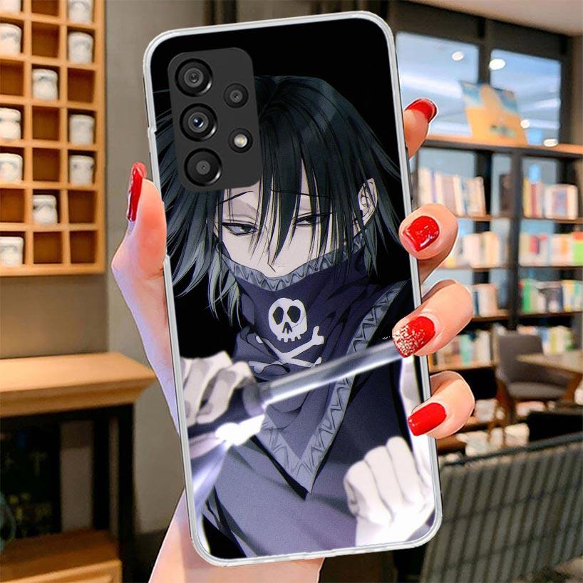 Huner X-Hunters Chrollo Shizuku Phone Case For Samsung Galaxy A12 A22 A32 A52 A72 A02S Phone Case Note 20 Ultra 10 S10 Plus A51