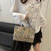 Envelope Bag Summer Flower Printing Cover Type Fashion Casual Shoulder Bag National Style Chain Handbag For Women KTY