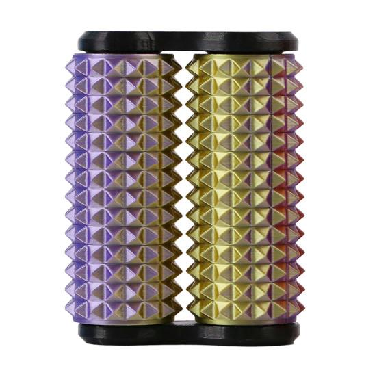 Spiky Grippie Stim Fidget Toy 3D Printed Dual Roller Hand Massager Stress Relief Pain Stimming Tool Bumpy Roller Sensory Toy