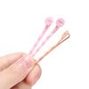 20pcs/Lot 8mm Inner Size Colorful Hair Clips Hairpin Blank Base Setting Cabochon Cameo Jewelry Making Accessories Supplies
