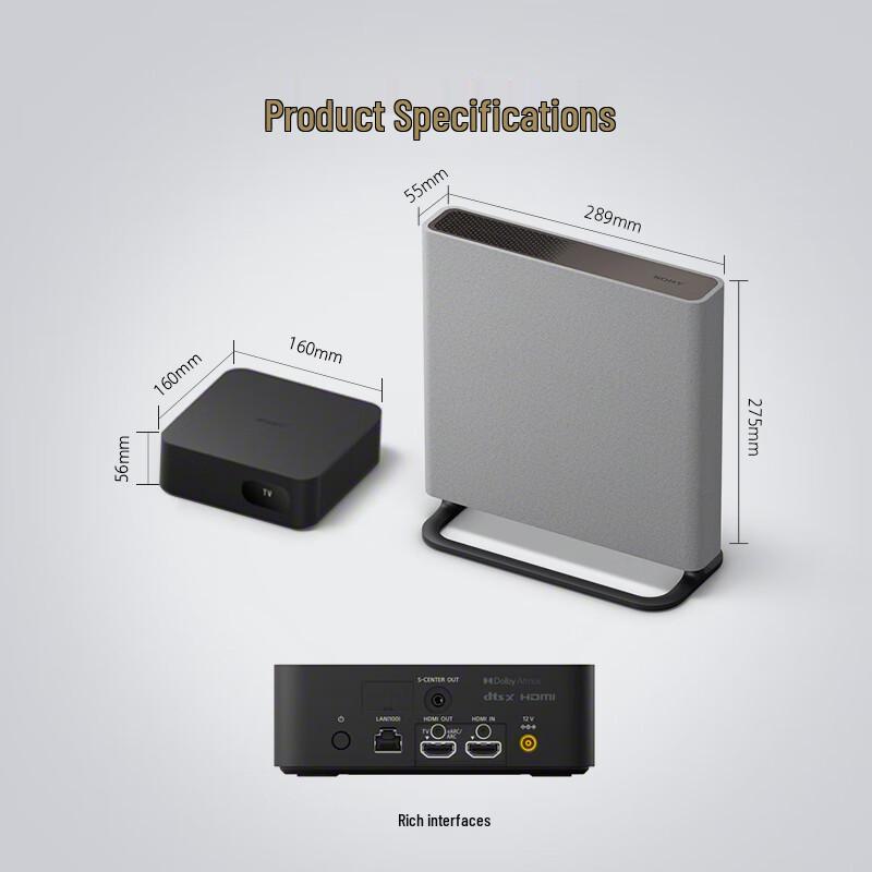 Sony HT-A9M2 + SW3 Quad 360 Spatial Sound Home Theater System CN Plug (adapter Included)