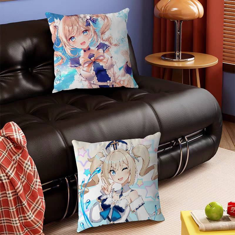 G-Genshin Impact Barbara Pillow Case Removable Washable Cushion Cover – All-Season Soft Linen