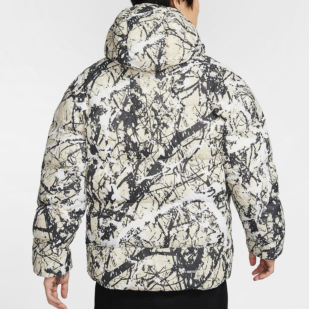 Nike Primaloft Therma-Fit Adv ACG Lunar Lake Loose Fit Hooded Warm Jacket Men Jacket Light-Brown Coal-Black Mountain-White HF0034-104