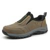 Classic Outdoor Men Sneakers Spring Slip On Casual Shoes Breathable Suede Leather Shoe Anti-skid Walking Shoe Hot Sale Footwear