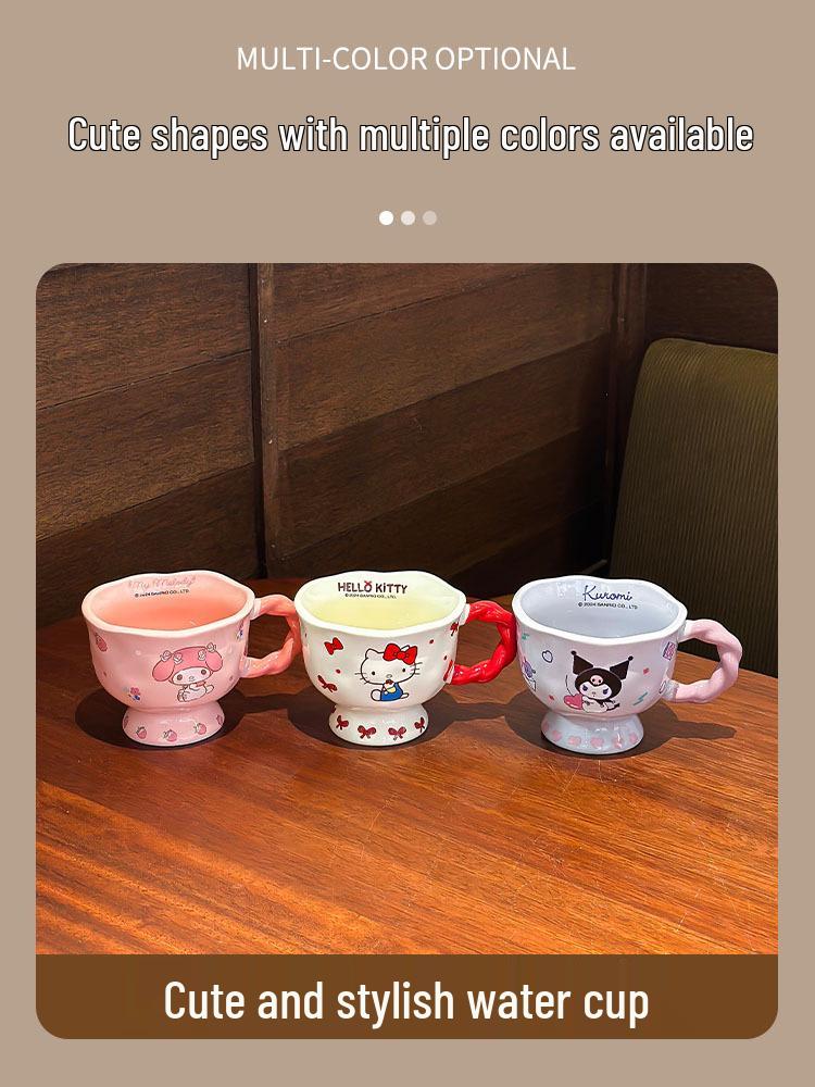 Sanrio Hello Kitty Birthday Mug - Cute Gift for Girlfriend, Souvenir Couple Water Cup