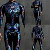 3D Digital Printing Stage Performance Costumes Adults Halloween Events Carnival Theme Party Cosplay Outfit Pretend Game Jumpsuit