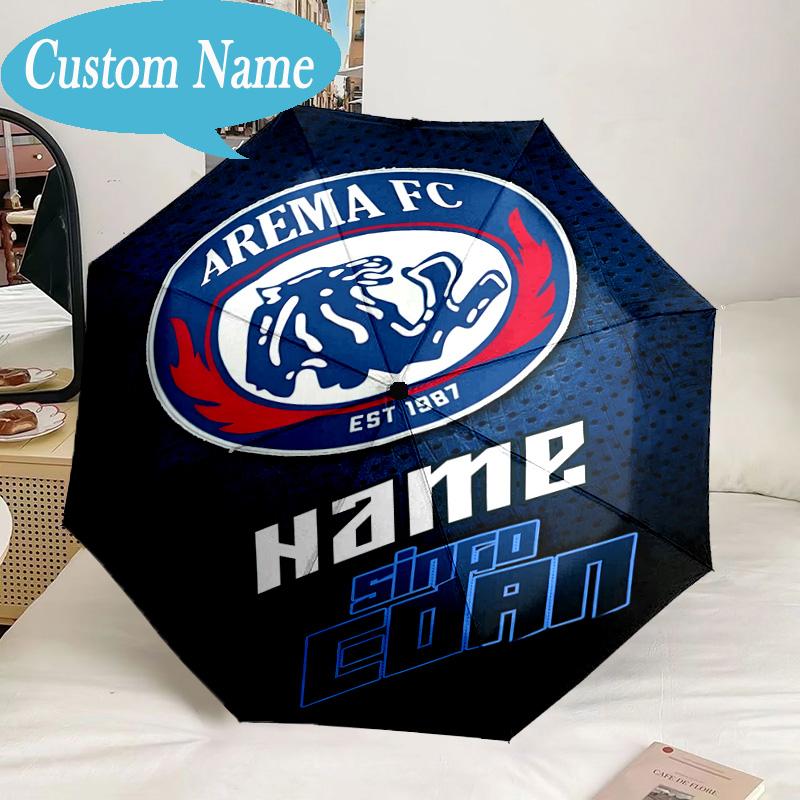 Custom Name Umbrella Arema Crest Pride Umbrella 8-Frame for Travel, Camping, Casual Lightweight Portable, Essential for Family Gifts