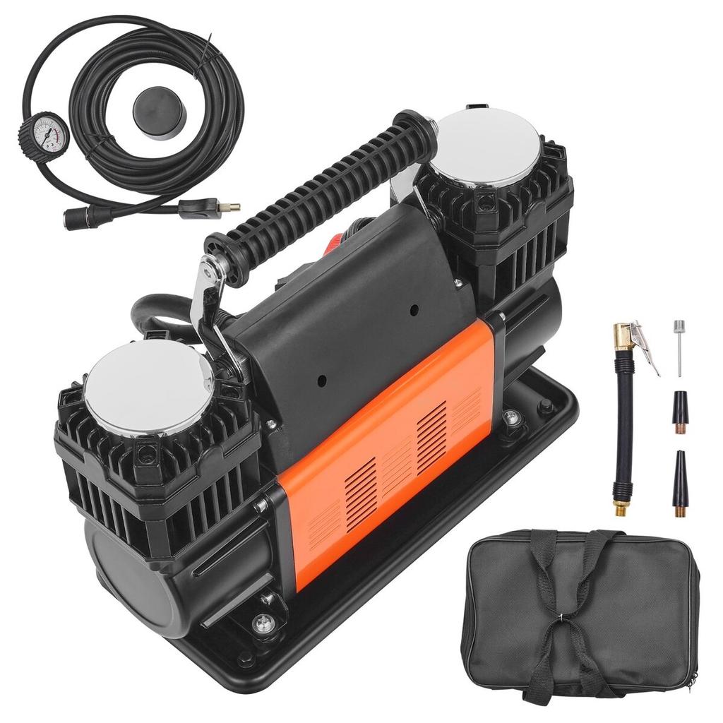 10,6CFM Přenosná hustilka pneumatik Dvouválcový kompresor 12V 150PSI
