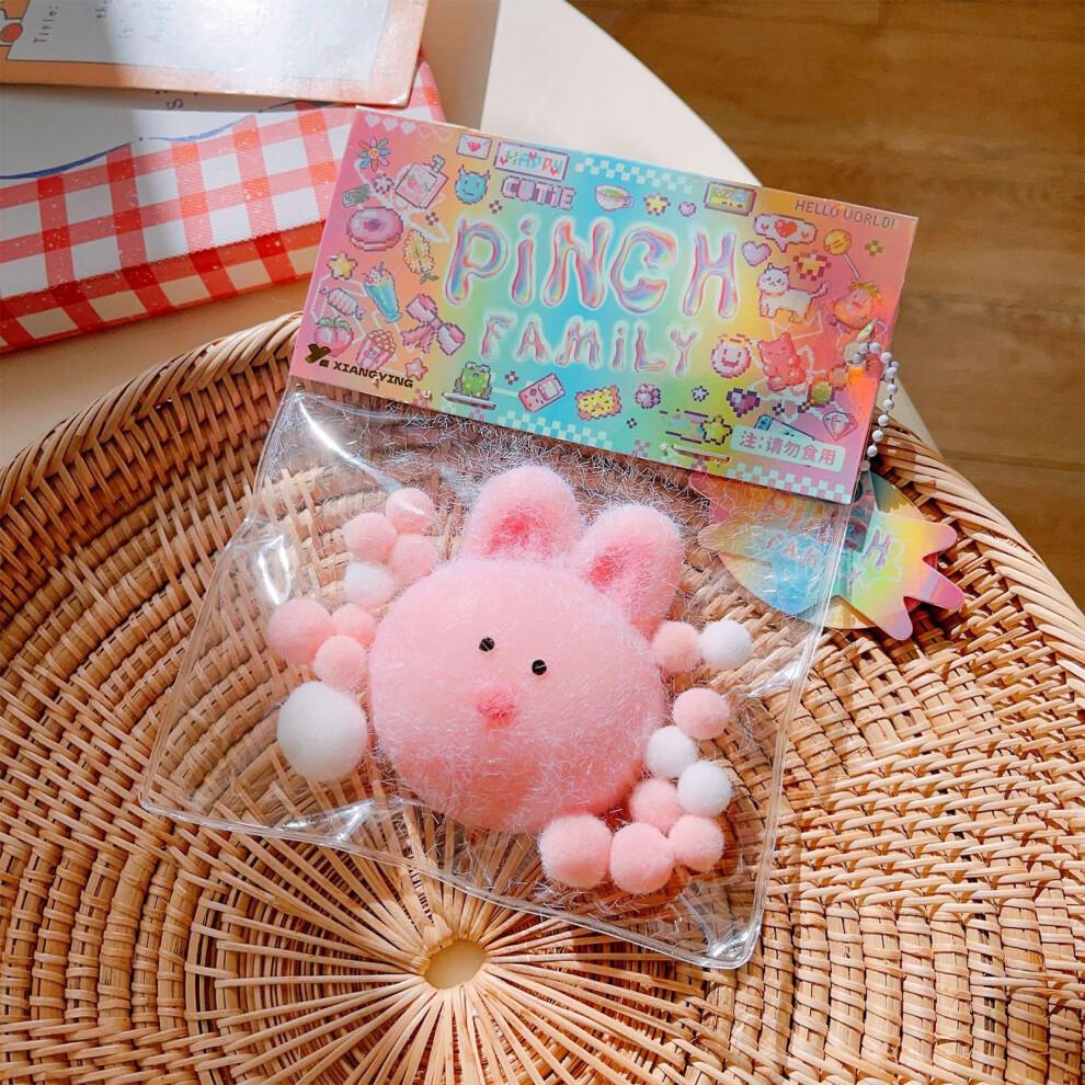Squishy Bunny Toy for Stress Relief – Handmade Soft Silicone Rabbit with Ultra Soft Squeeze Texture, Cute Gift for Adults and Kids