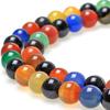 Natural Stone Gemstone  Loose Mixed Carnelian Beads 4 6 8 10mm Round Spacer Beads for Making Jewelry