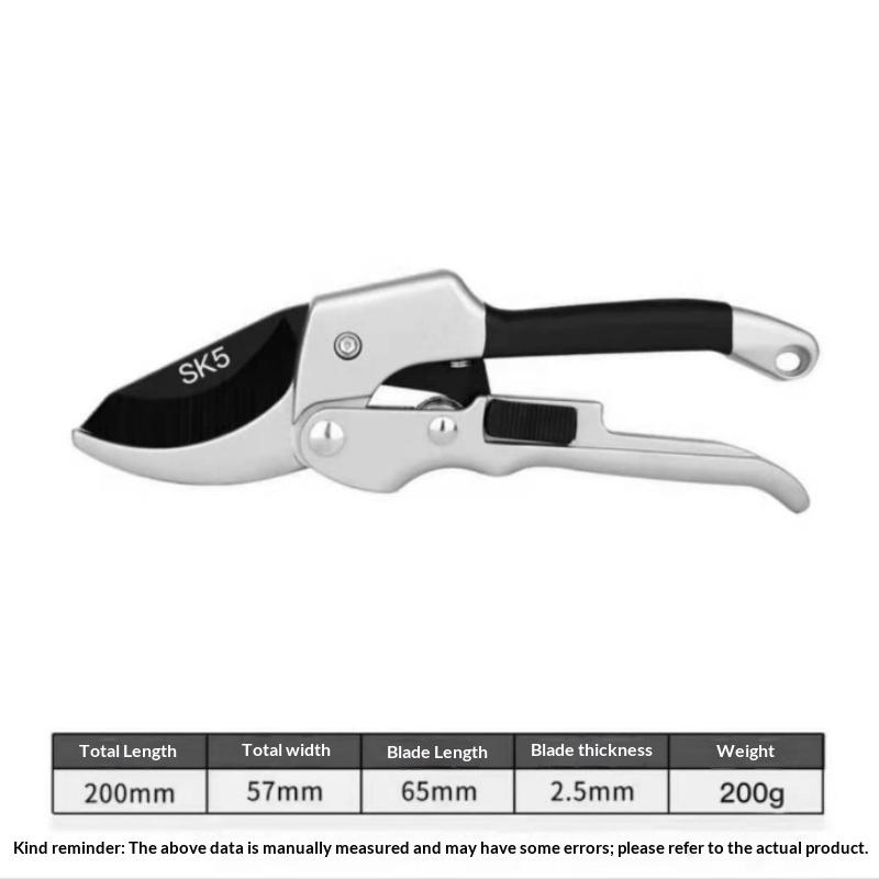 Sk5 Steel Pruning Shears With Sharp Rust Resistant Blade Non Slip Grip For Gardening Trimming Yard Work