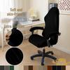 Silver Fox Velvet Gaming Chair Cover - Universal Four Seasons Elastic Fit with Armrest Protection