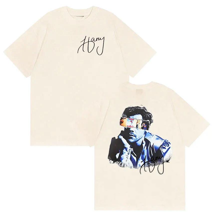 Unisex Retro Style Hip Hop Clothing Rapper Harry Styles Tour 2026 Graphic T Shirt T-shirt Casual Cotton Short Sleeve Tshirts Y2K