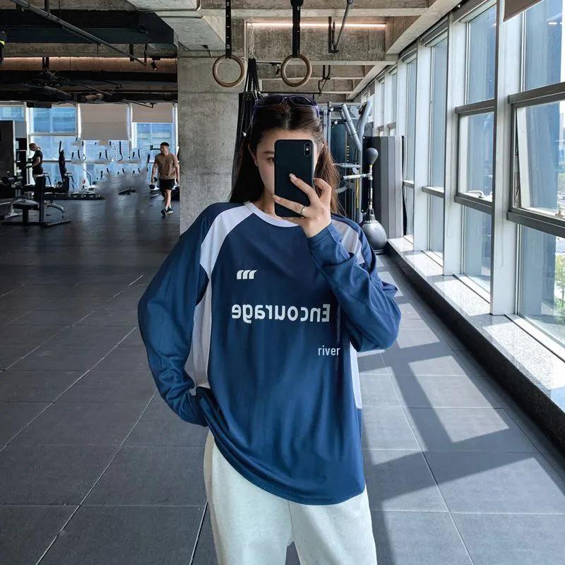 Plus Size Long Sleeve Yoga Set - Loose, Hip-Covering, Quick-Dry for Spring & Autumn