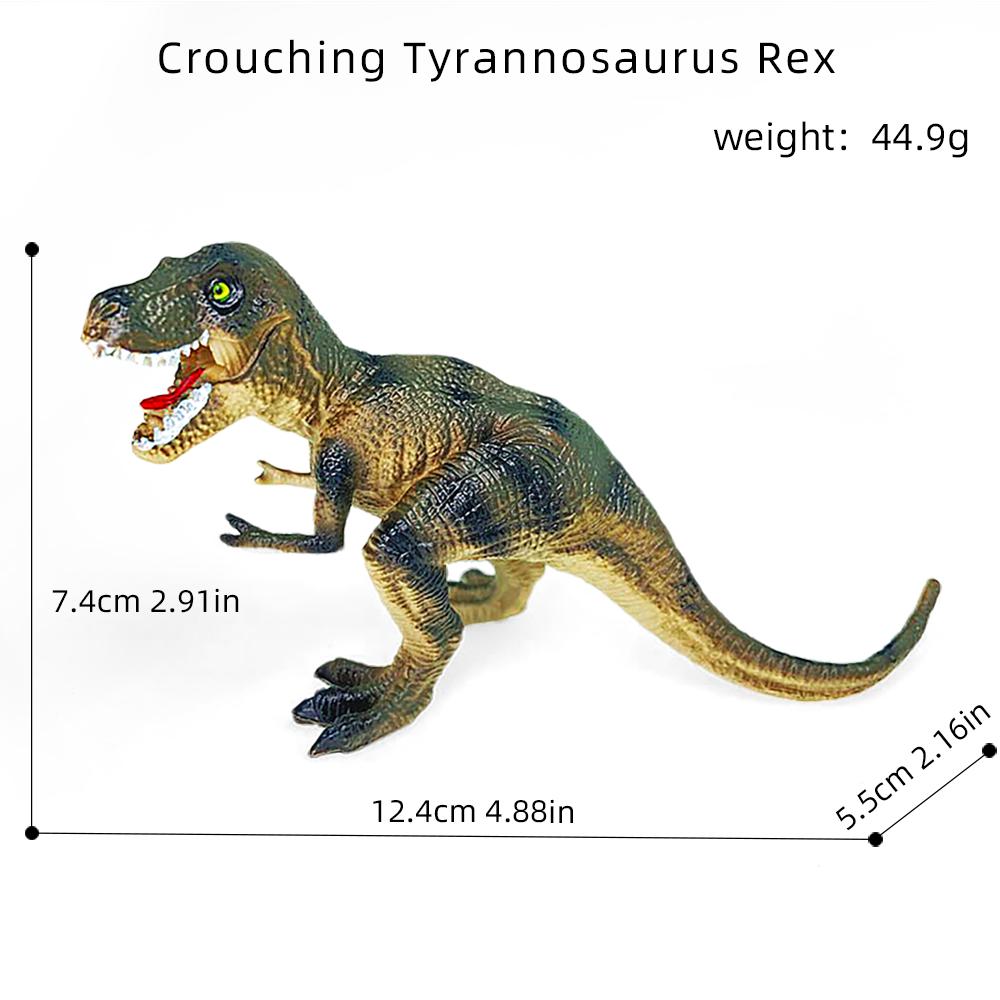Simulation Animal Dinosaur Model Stegosaurus Hadrosaur Tyrannosaurus Figures Cognitive Educational Puzzle Toys Christmas Gifts