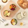 Stackable Bento Lunch Box Set Adult Bento Box for Hot Meals Stainless Steel Insulated Lunch Box Set with Bag