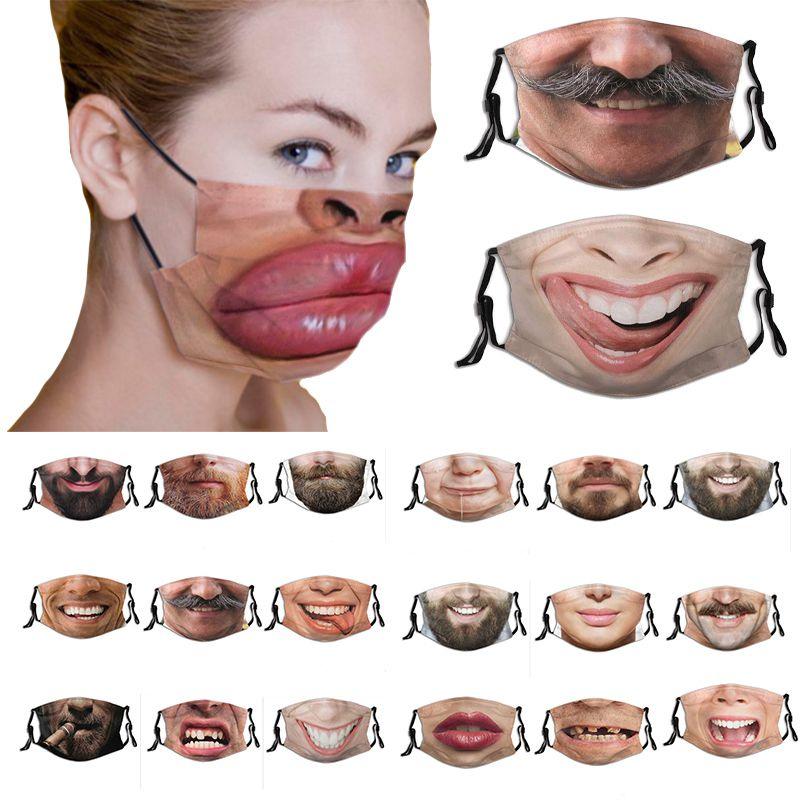 Creative Men Fun And Women Generic Mask Spoof Funny Washable Cospaly Halloween