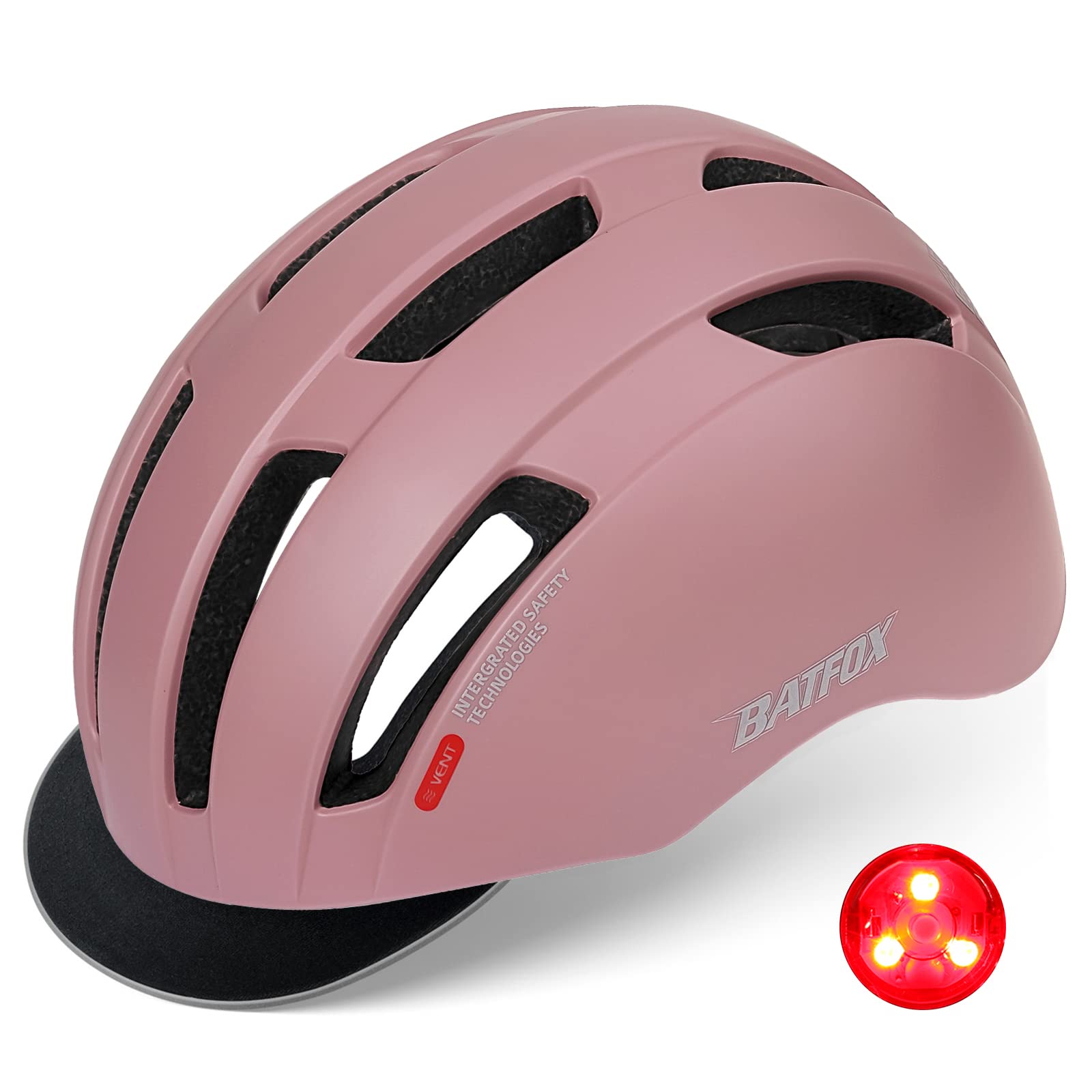 

BATFOX Bicycle Helmet for Urban and Scooters with Reflective Removable Sun and Paint Coat for Men and Women Commuting, Bikes, Decals, Visor,