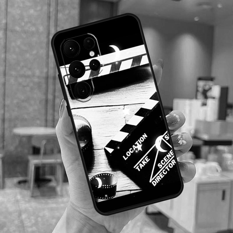 Clapper Board Phone Case For Samsung Galaxy S25 S24 S23 S21 S20 S22 Ultra S9 S10 Plus S25 FE Back Cover