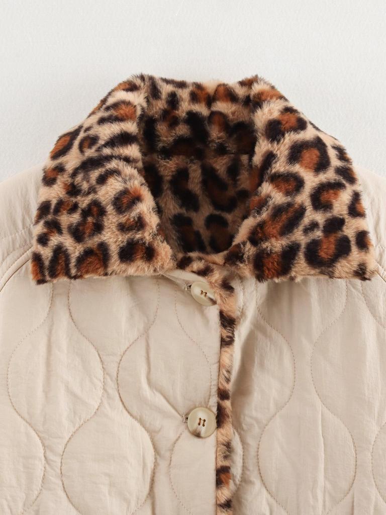 European and American Women's Reversible Quilted Lapel Jacket - Autumn/Winter Street Fashion