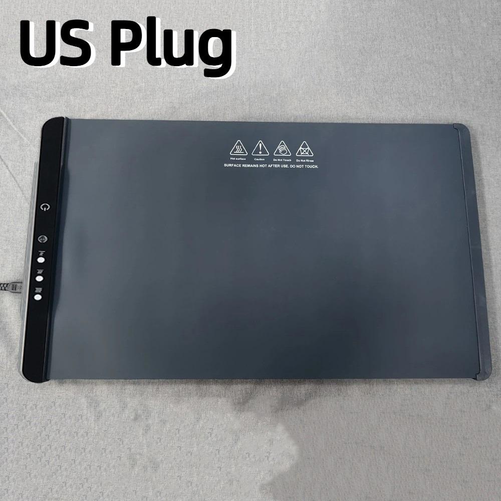 Non Slip Food Warming Mat Adjustable Temperature Electric Heating Tray Household Dining