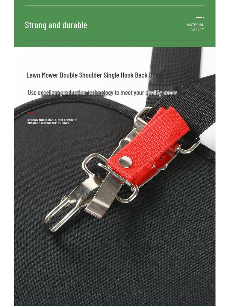 Universal U-shaped Side-mounted String Trimmer Brush Cutter with Double Shoulder Strap and Pad