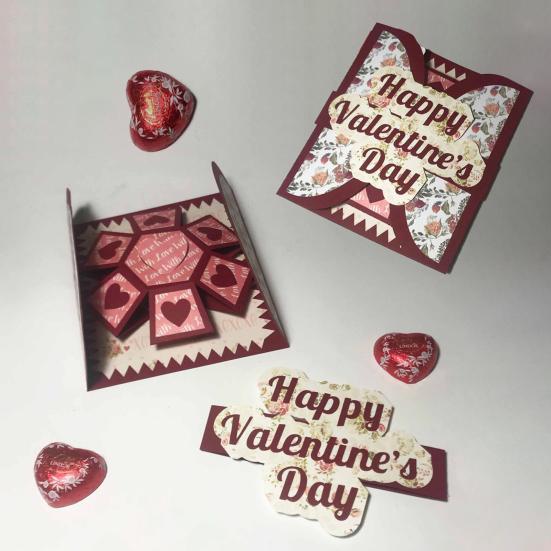 3D Pop-Up Grußkarte Handgemachte Valentinstagskarte Herz Jubiläumskarten für Paare Freunde Romantische Liebesnachrichtenkarten