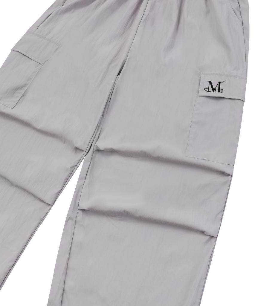 MUCENT Gross Poly Parachute Pintuck String Cargo Pants Unisex (5 Colors)